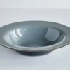 Degustation Large Round Blue Grey and Dark Blue
