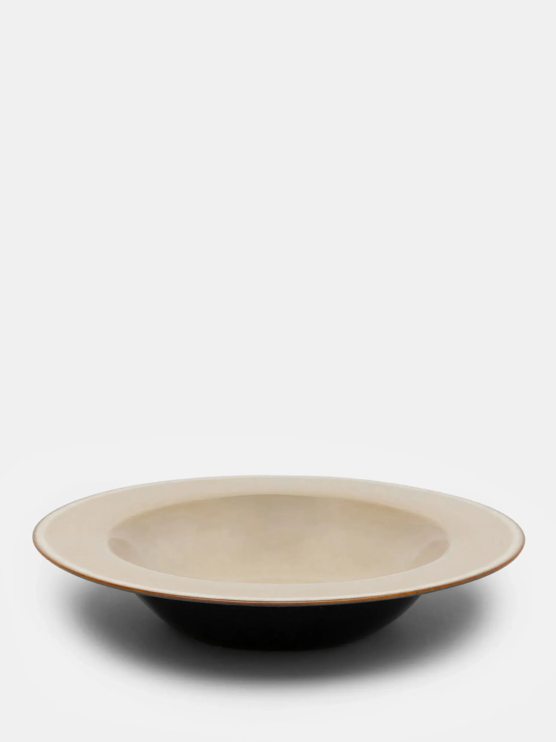 Degustation Large Round Misty Grey and Dark Blue