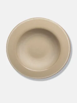 Degustation Large Round Misty Grey and Dark Blue