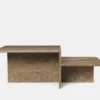 Distinct Coffee Table - Dark Brown Travertine