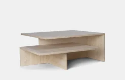 Distinct Grande Duo Tables - Travertine