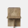Distinct Side Table - Dark Brown Travertine