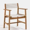 Djurö Dining Armchair - Teak/White