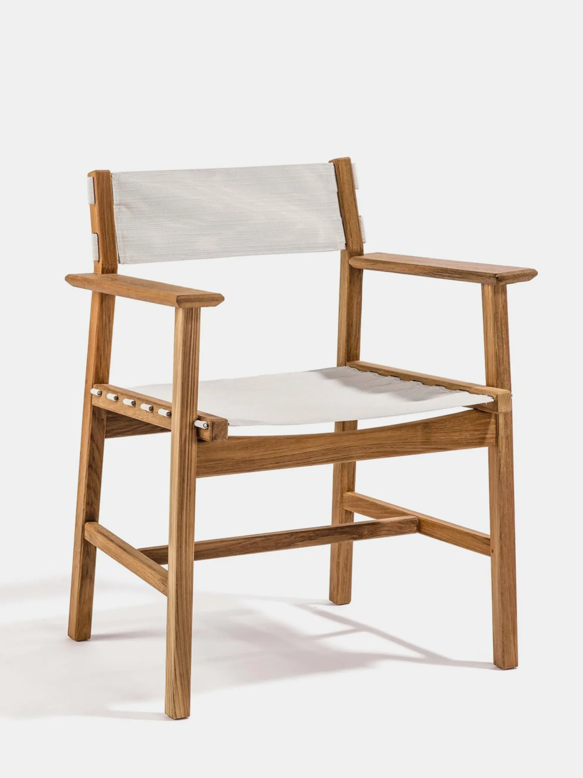 Djurö Dining Armchair - Teak/White