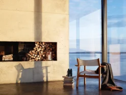Djurö Lounge Armchair - Teak/White