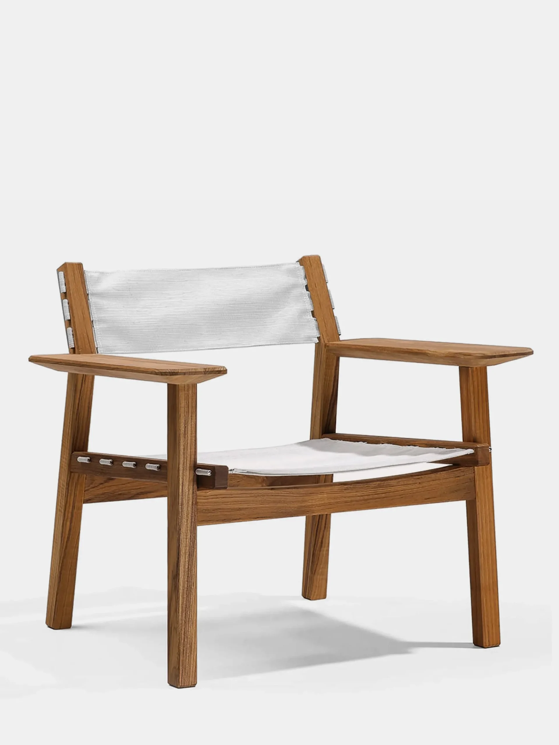 Djurö Lounge Armchair - Teak/White