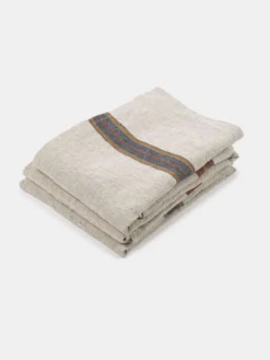 Dock Tea Towel - Leather Stripe