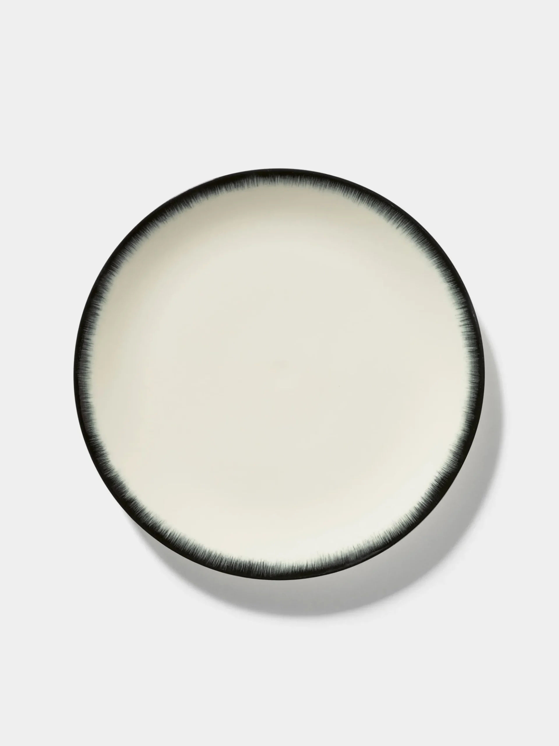 Dé - Plate 28 cm Off White - Black No3