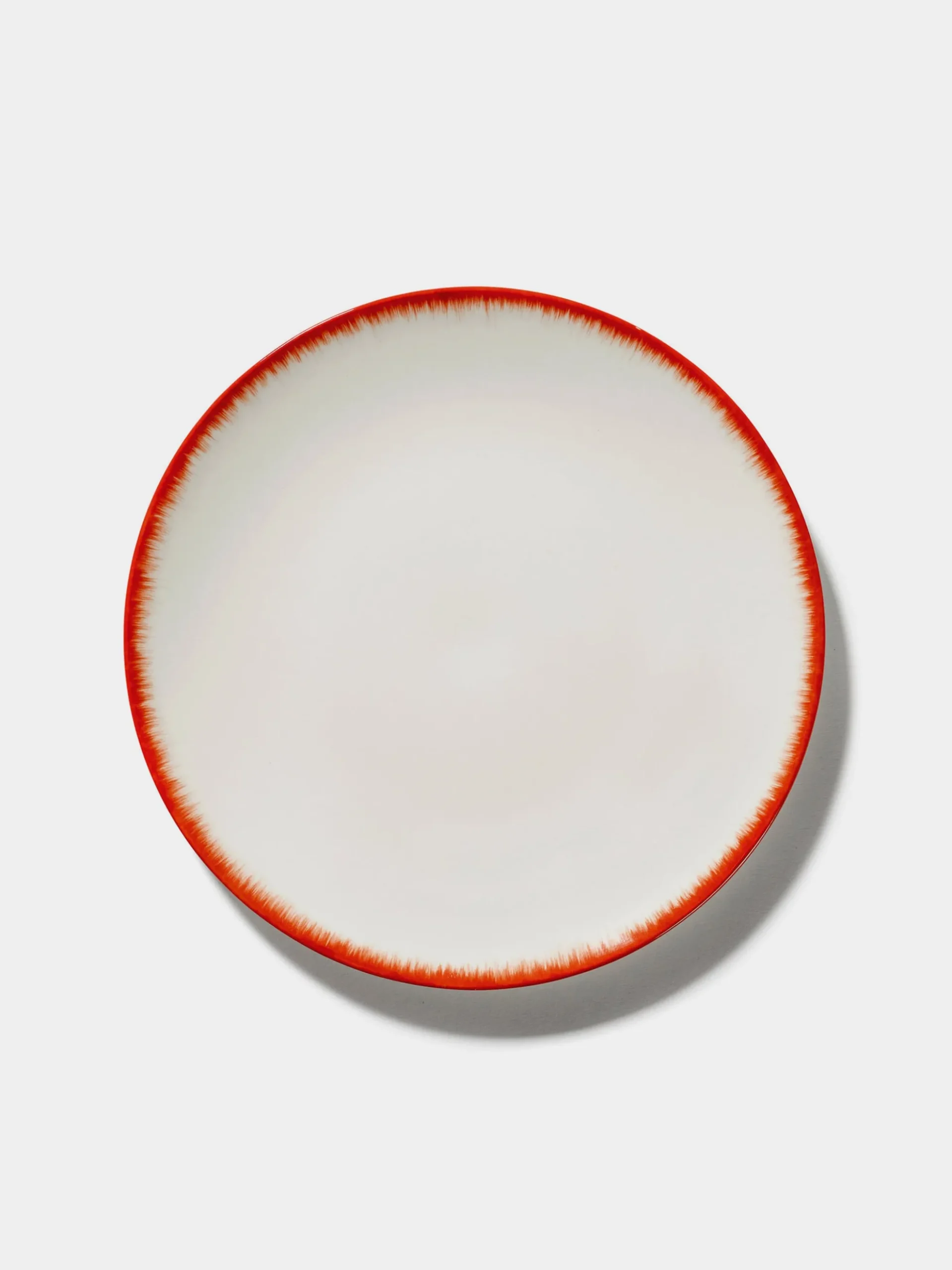 Dé - Plate 28 cm Off White - Red No2