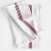 Drapeau Dish Towel - White