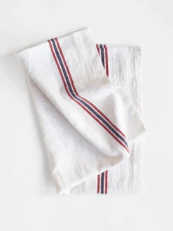 Drapeau Dish Towel - White
