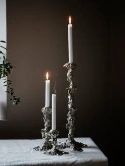 Drip Candle Holder - Silver