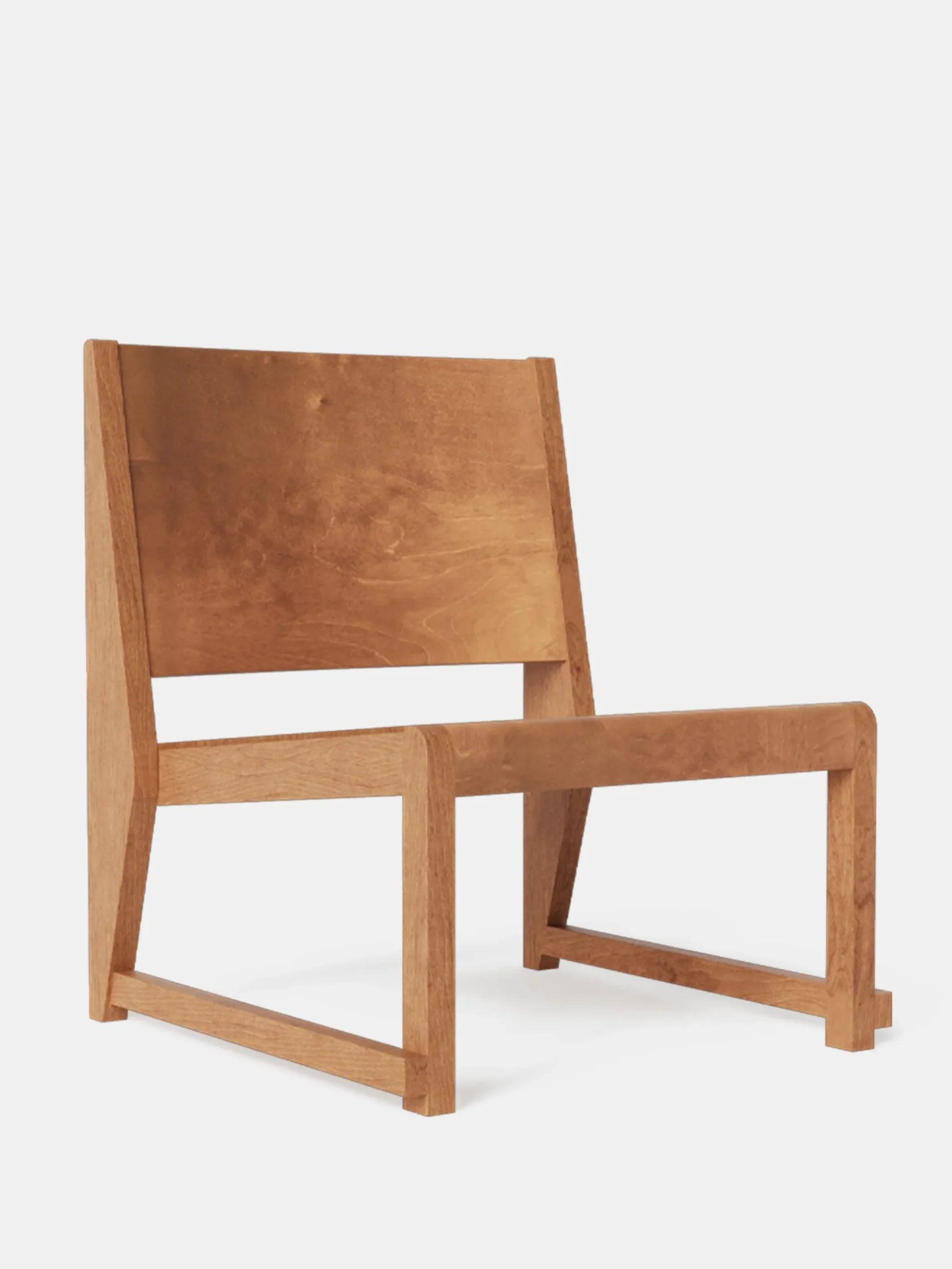 Easy Chair 01 - Warm Brown Wood