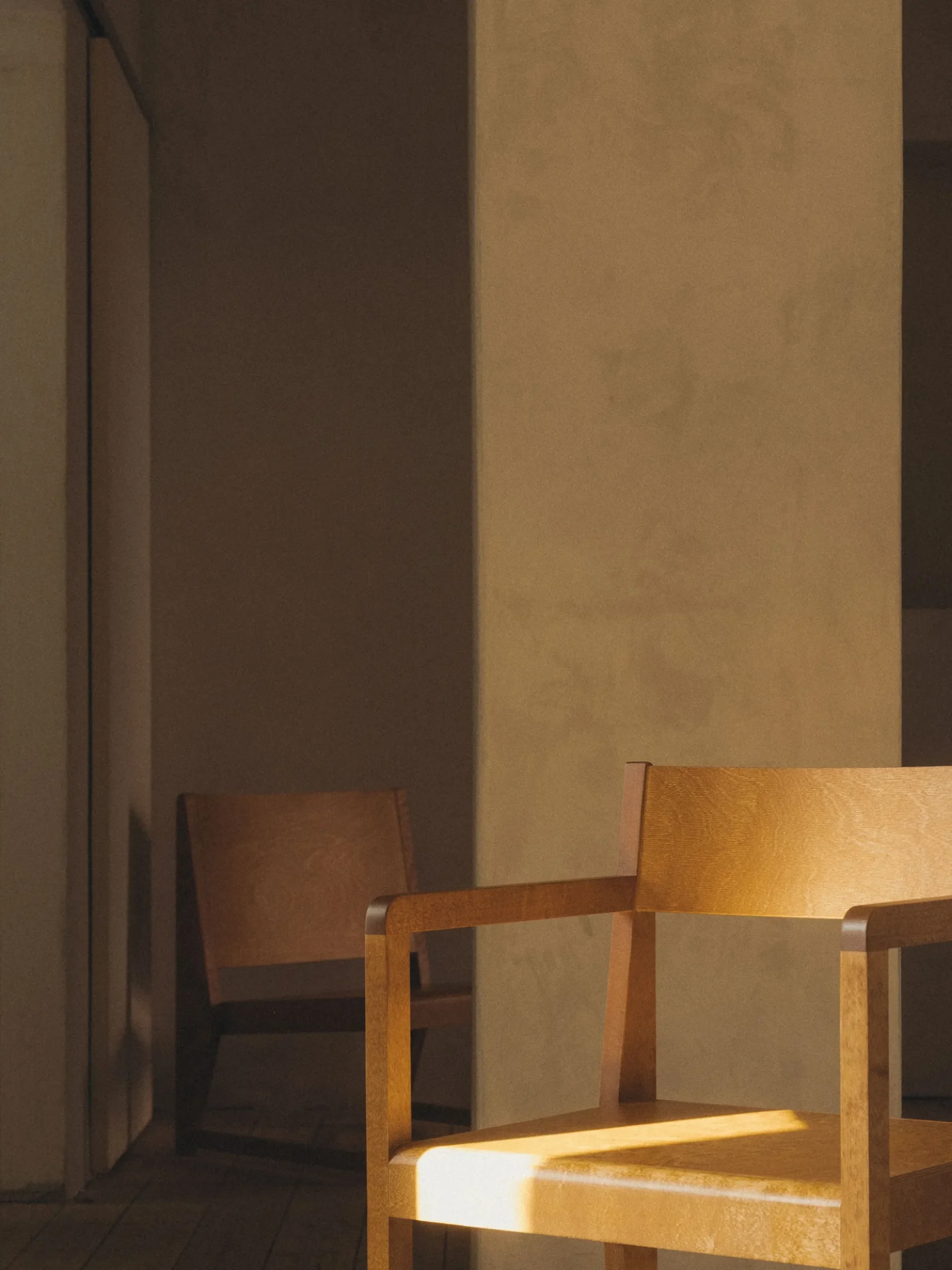 Easy Chair 01 - Warm Brown Wood