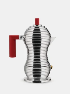 Espresso Coffee Maker Pulcina 6 Cups - Red