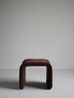 Etcetera Footstool - Chocolate Brown