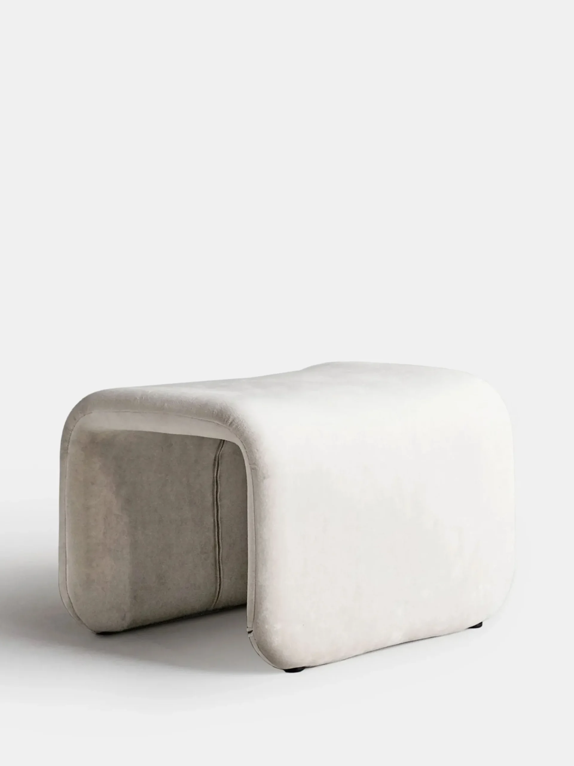 Etcetera Footstool - Creme White