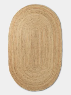 Eternal Oval Jute Rug - Natur