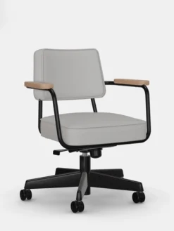 Fauteuil Direction Pivotant – Twill – Light Grey
