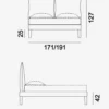 Fly Bed Frame 180 cm