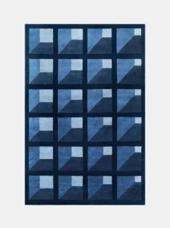 Garden Maze Rug - Blue