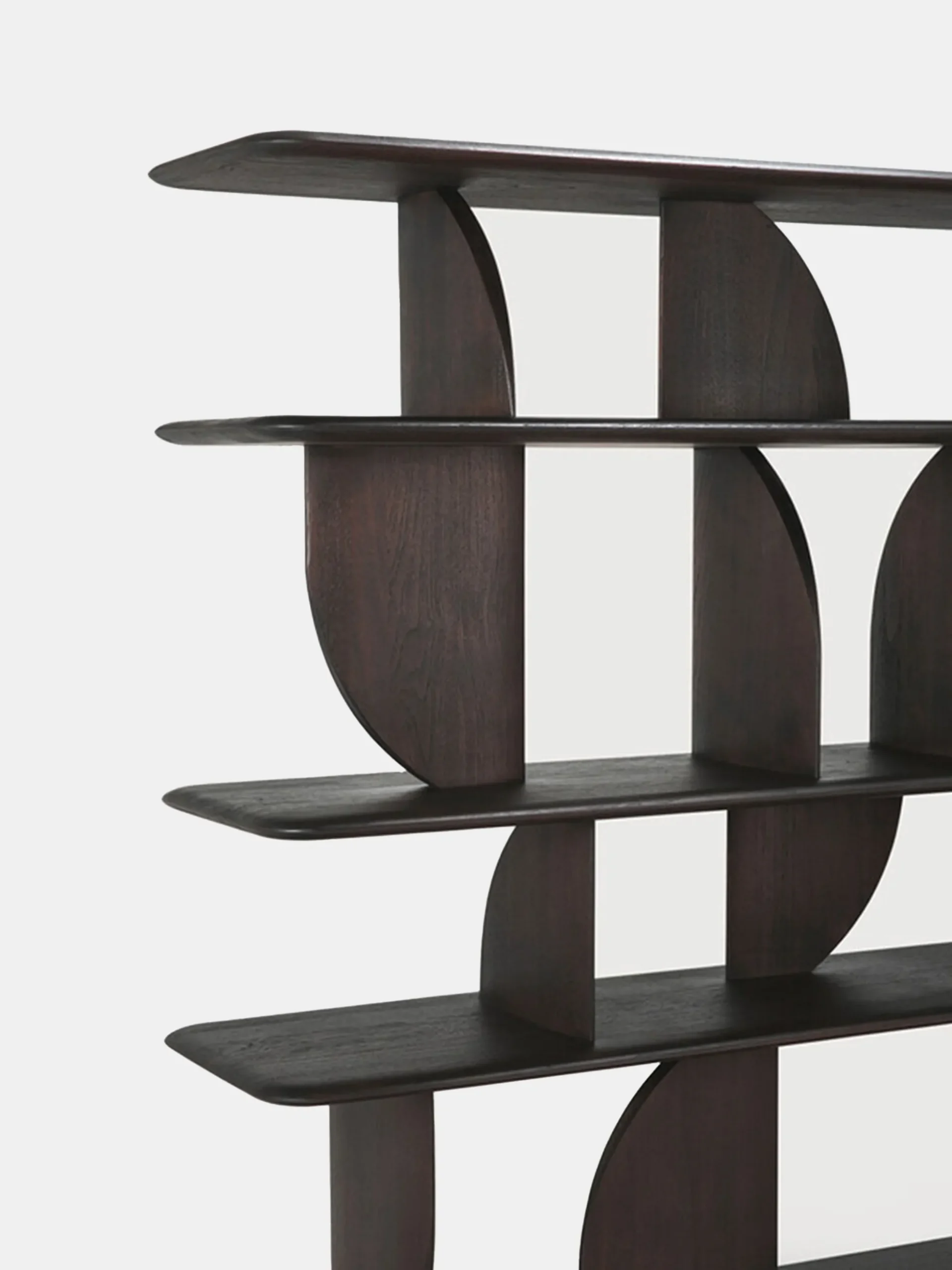 Geometric Rack - Teak Brown