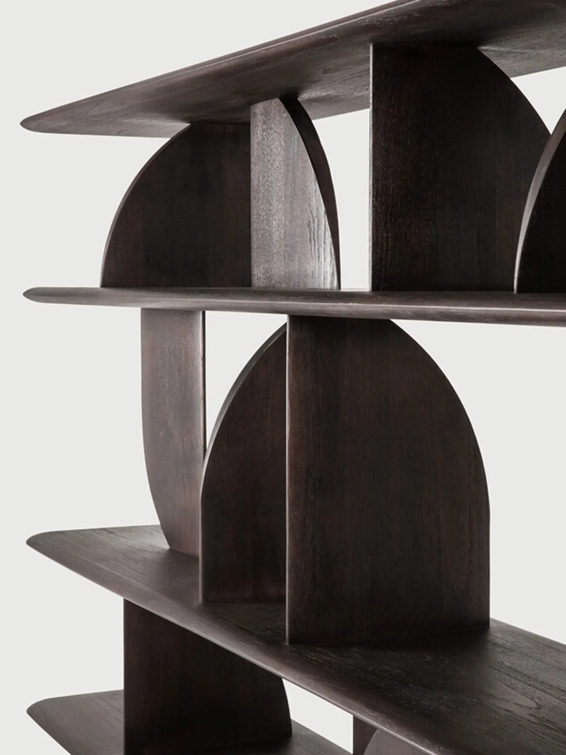 Geometric Rack - Teak Brown