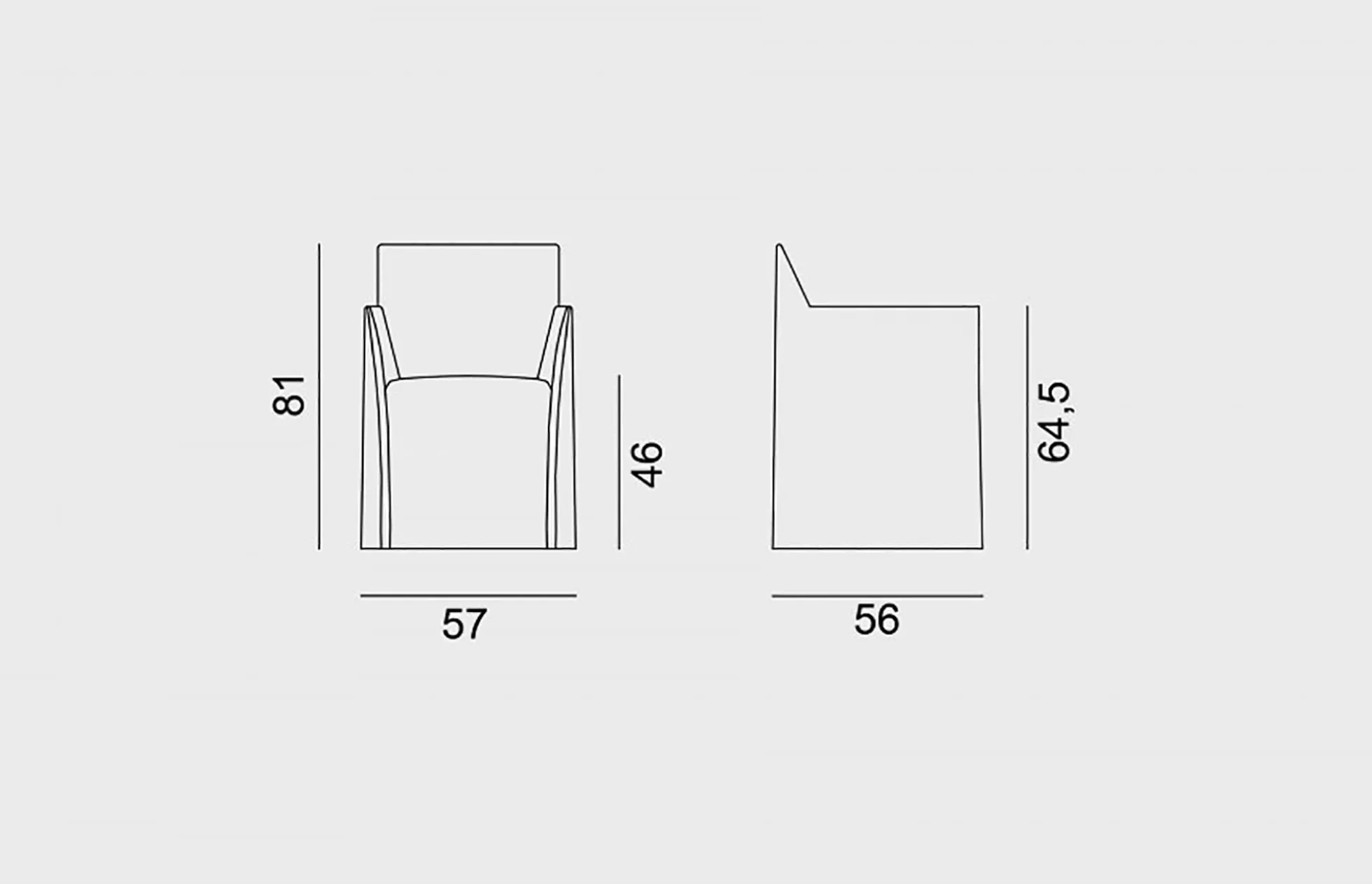 Gervasoni - Ghost Out 25 - Armchair