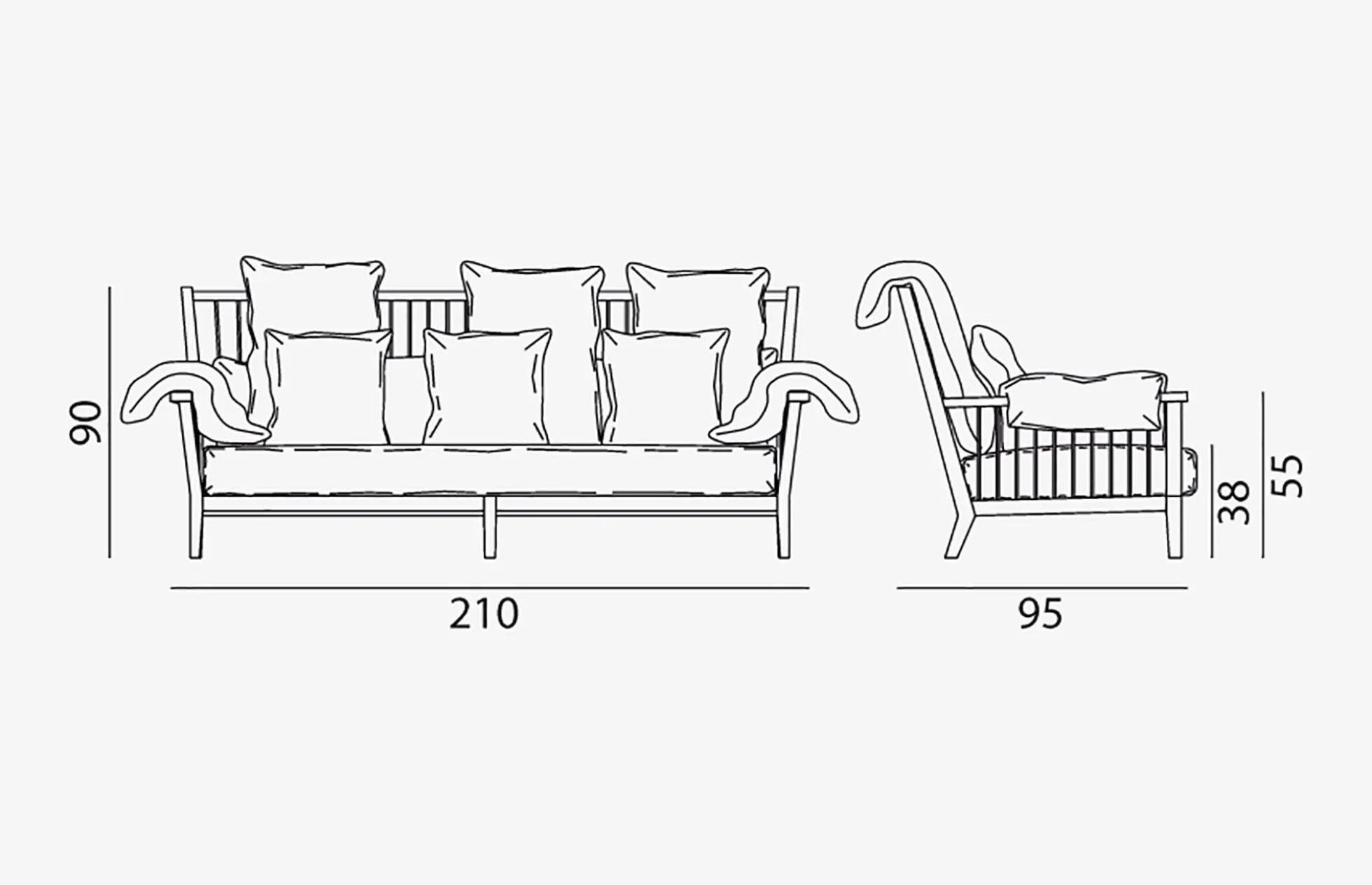 Gervasoni - Inout 703 - Sofa