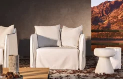 Ghost Out 09 Love Seat – Category B – Natural Lino Bianco