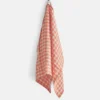 Gingham Dishtowel - Orange