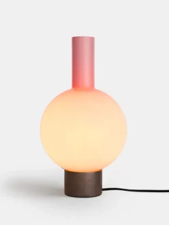 Glass Puritan Table Lamp
