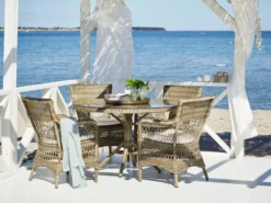 Grace Exterior Dining Table - Antique Grey - 120 cm