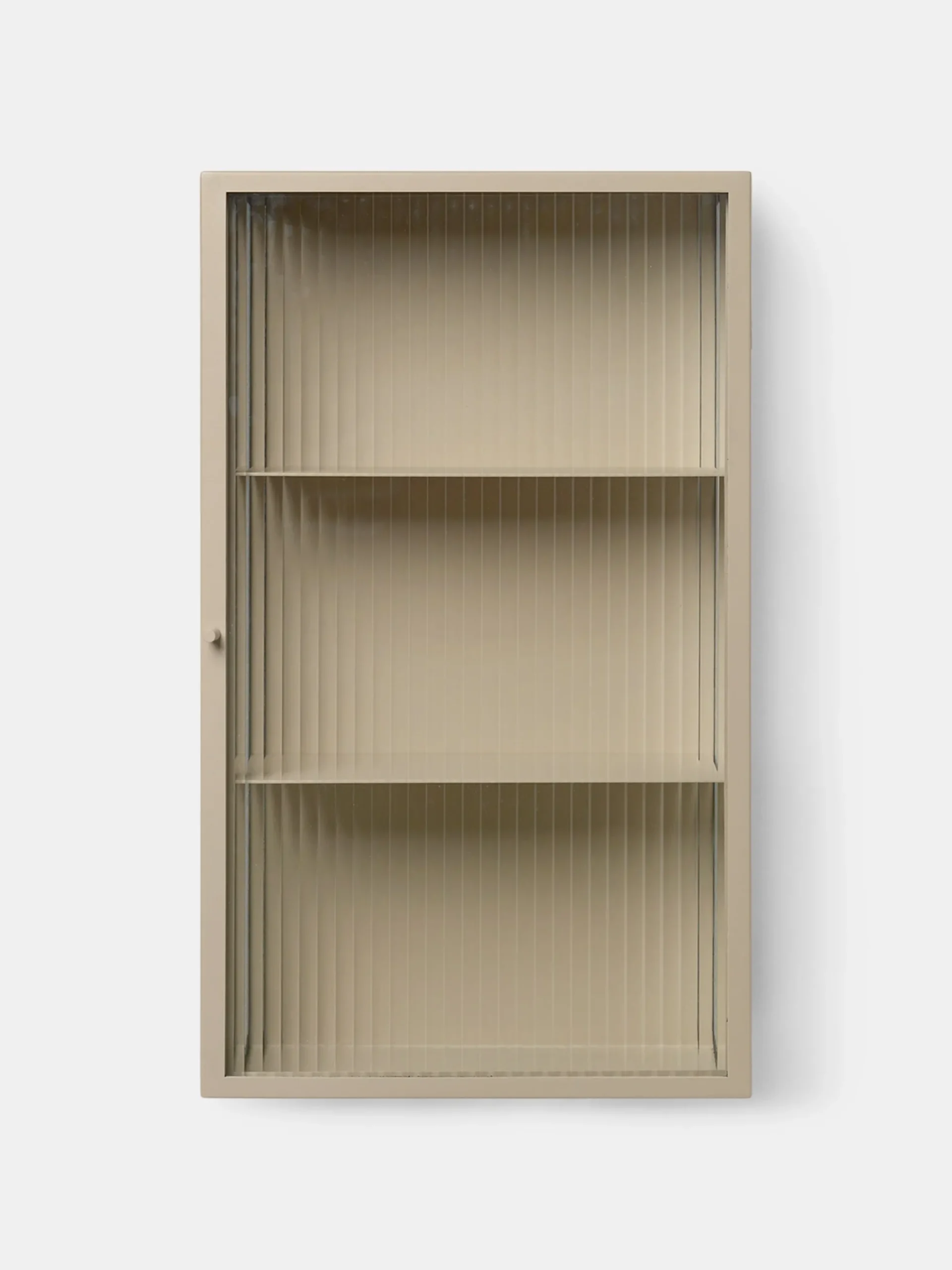 Haze Wall Cabinet - Reeded Glass -Cashmere