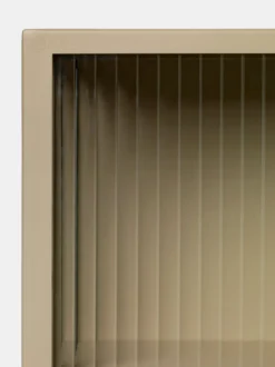 Haze Wall Cabinet - Reeded Glass -Cashmere
