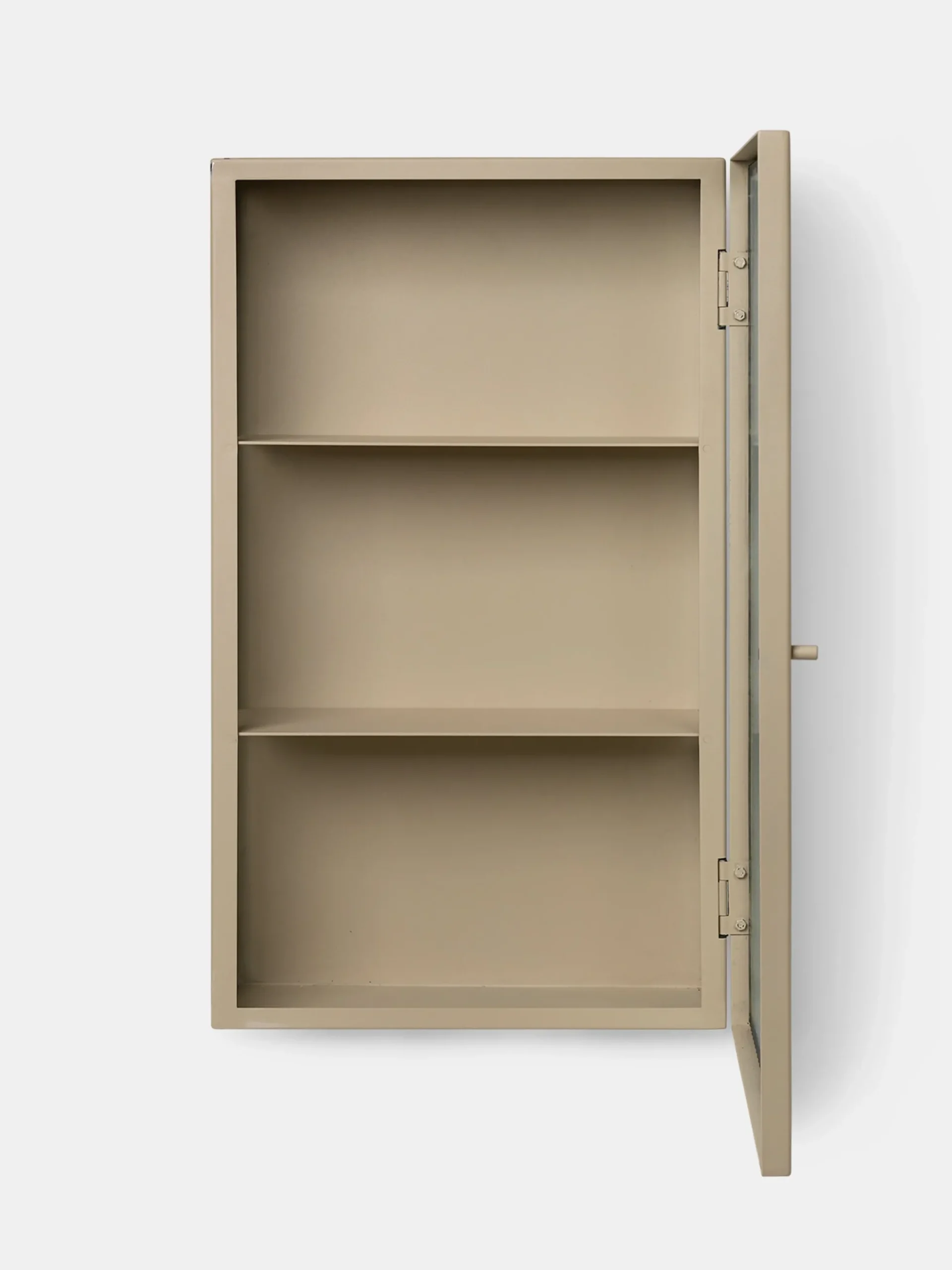 Haze Wall Cabinet - Reeded Glass -Cashmere