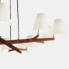 Holzstern Chandelier - Rosewood