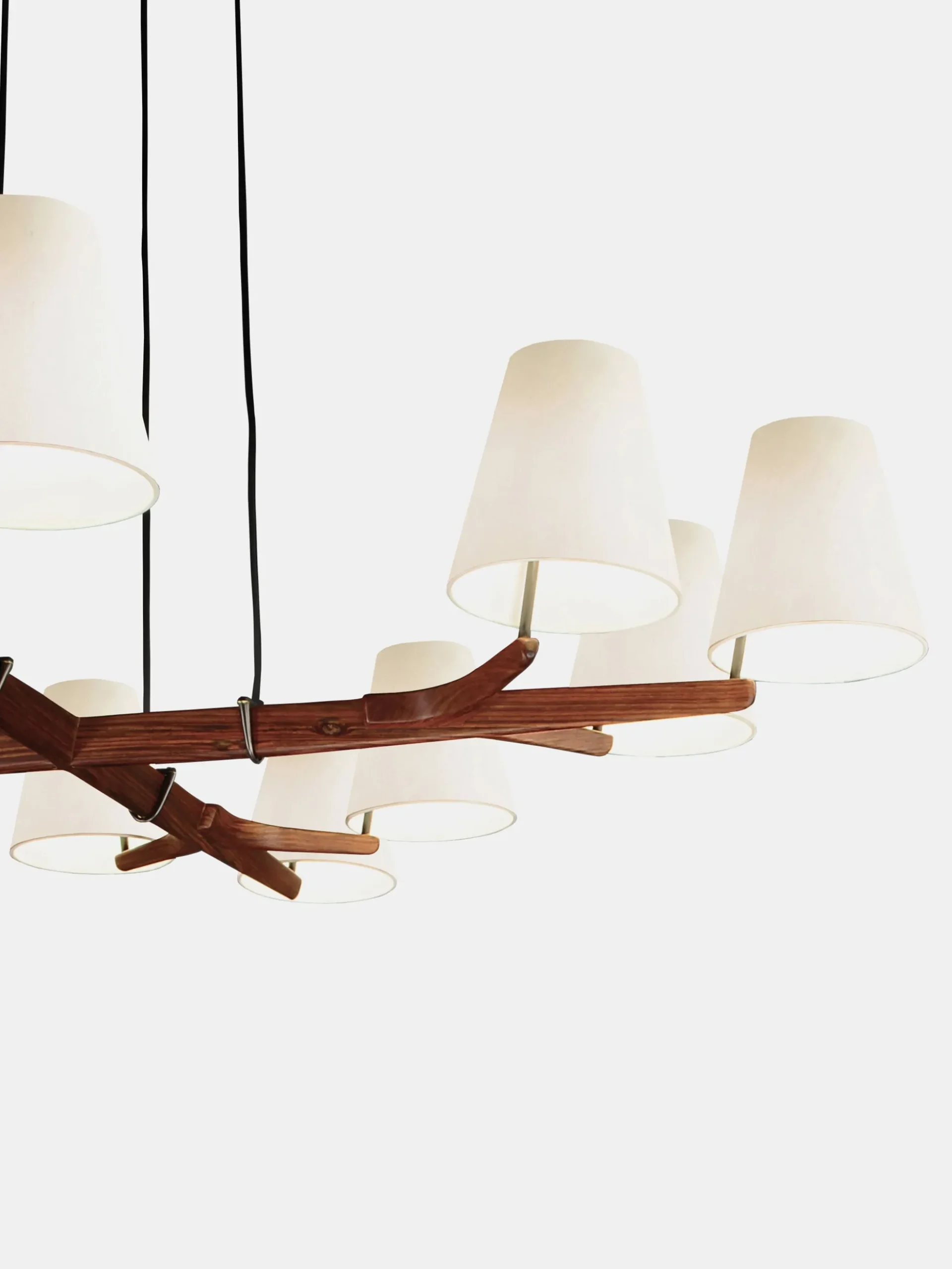 Holzstern Chandelier - Rosewood