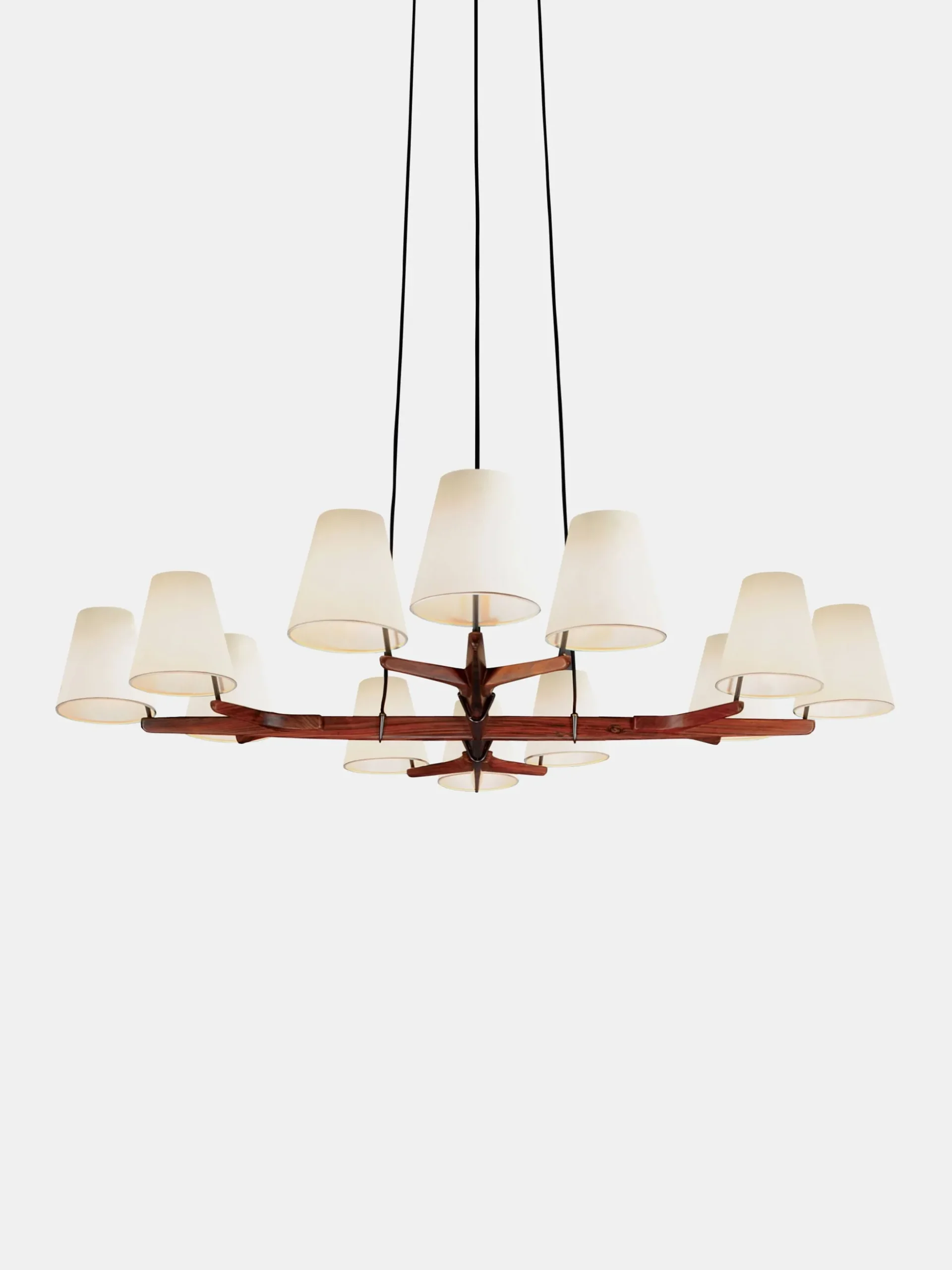 Holzstern Chandelier - Rosewood