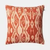 Ikat Madras Cushion Cover - Apricot - 50x50 cm