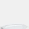 John Derian White Oval Octagon Platter