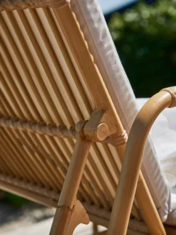 Josephine Exterior Sunbed - Natural/White