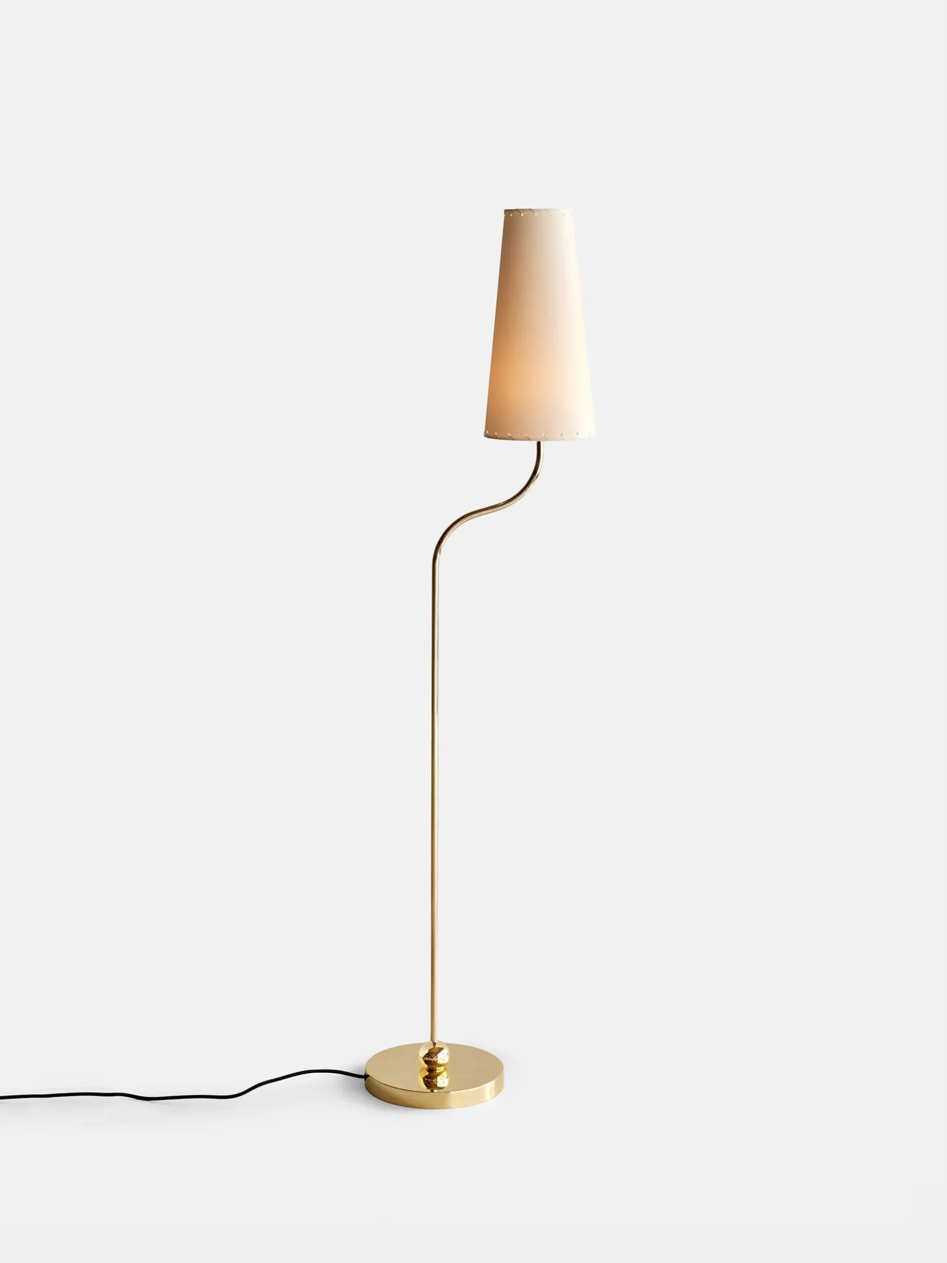Komet Floor Lamp - Polished Brass