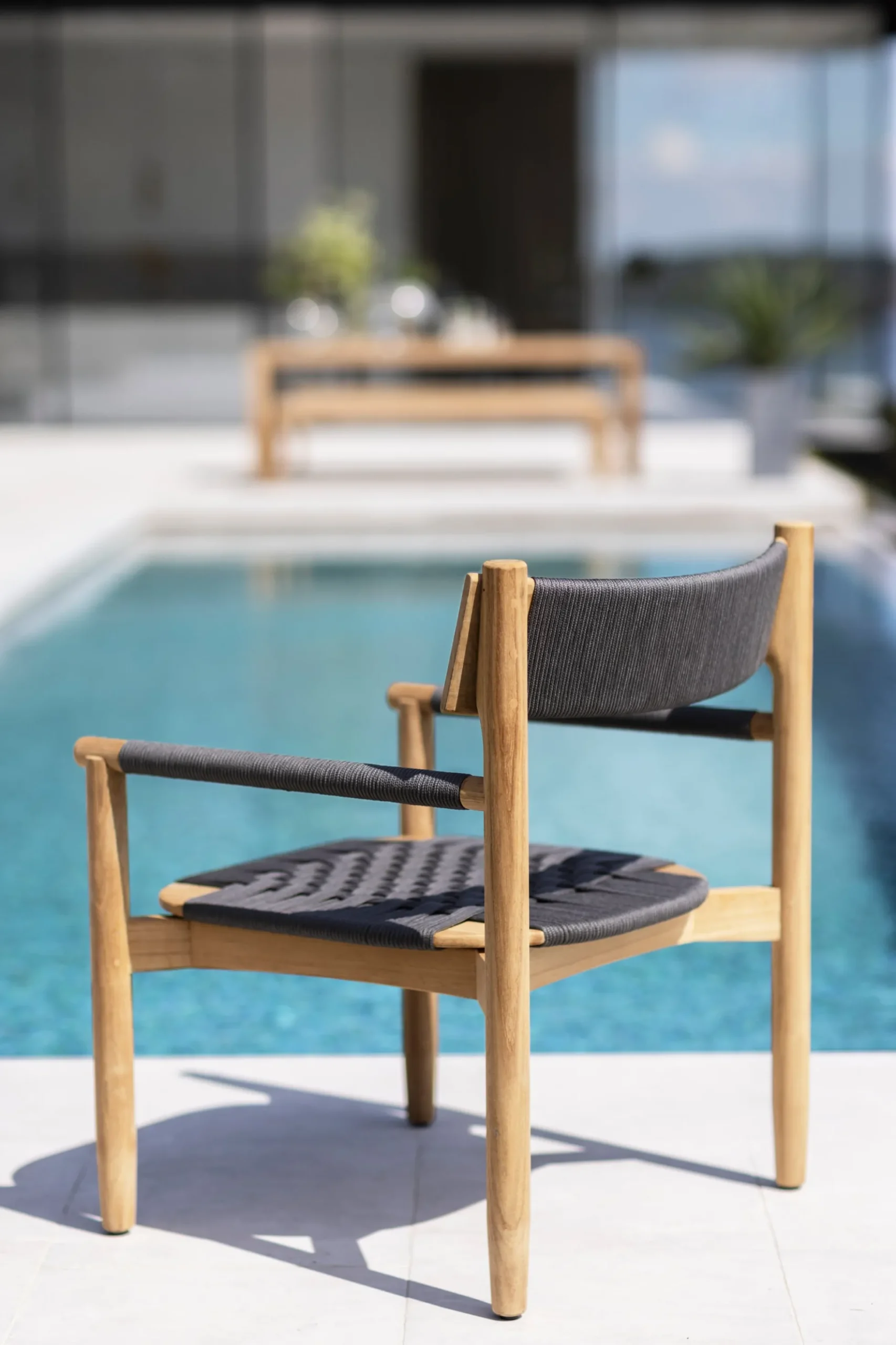 Koster Lounge Chair - Teak - Dark Grey