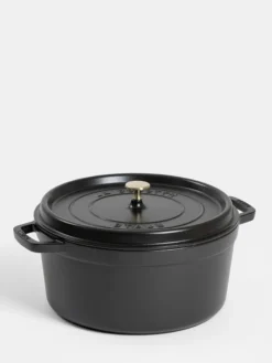 La Cocette Round Cast Iron Black - 30 cm
