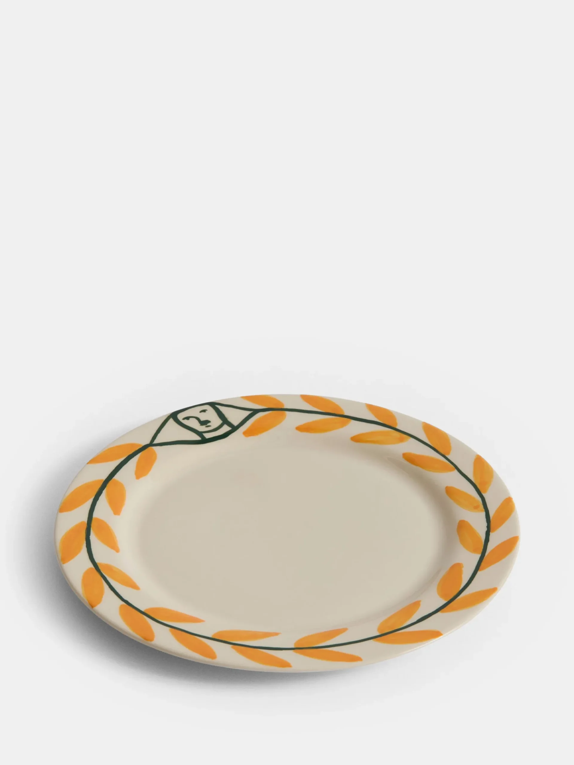 La Pittura Plate - Golden Leaf