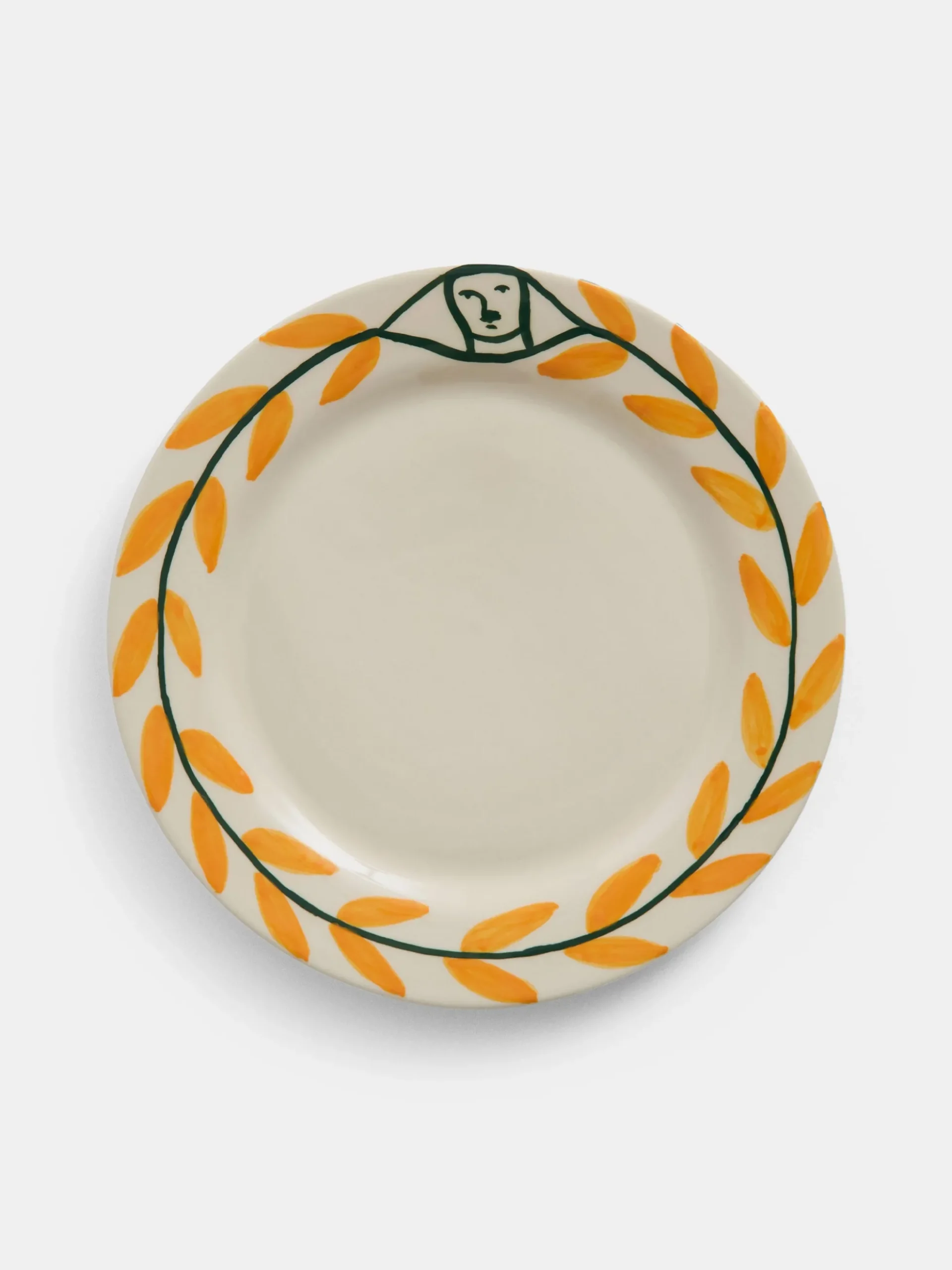 La Pittura Plate - Golden Leaf