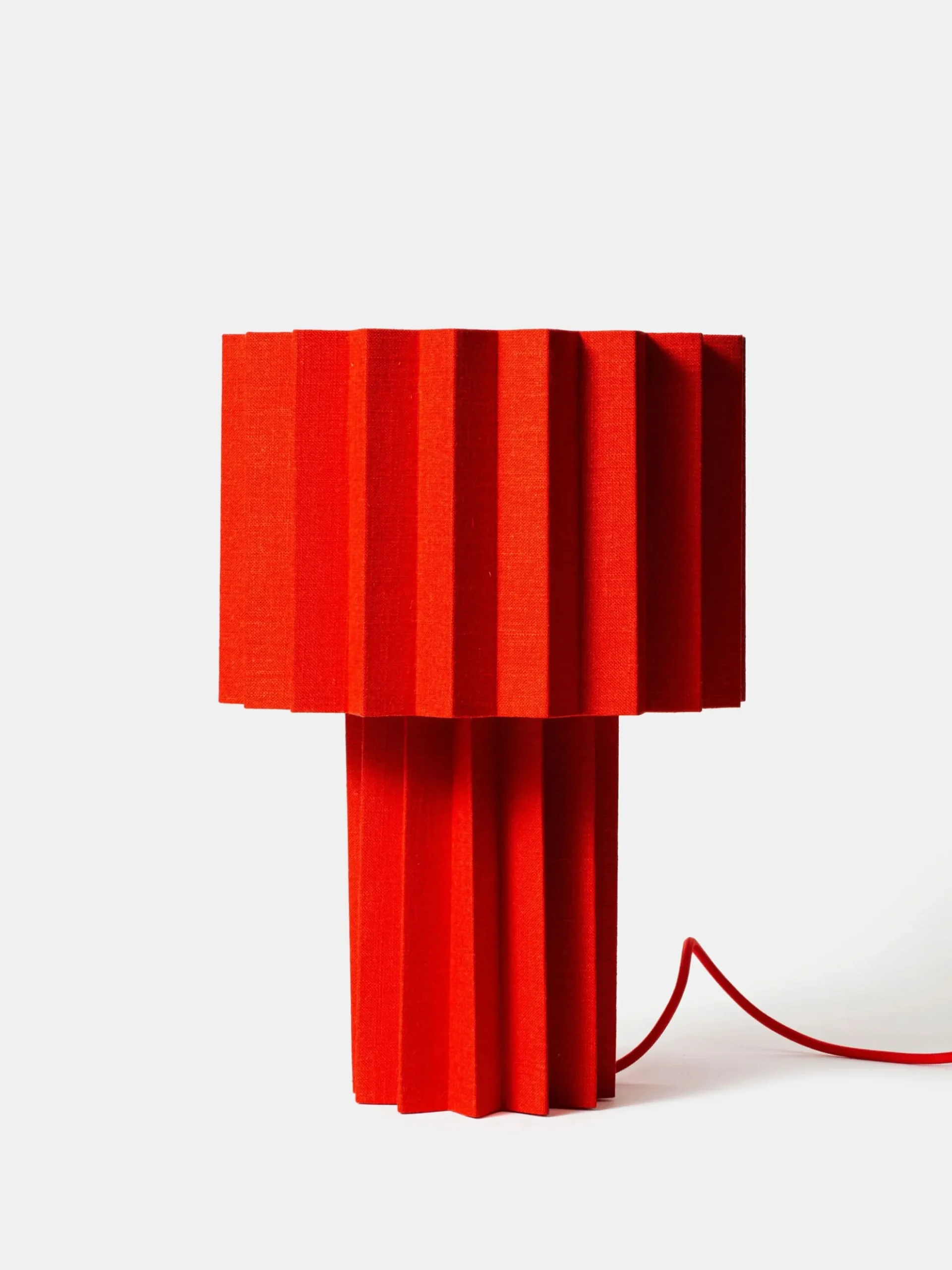 L'art Plissé Table Lamp Studio Edition - Red