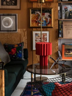 L'art Plissé Table Lamp Studio Edition - Red