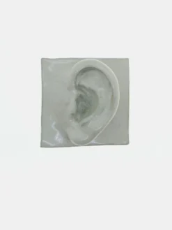 Left Ear - White